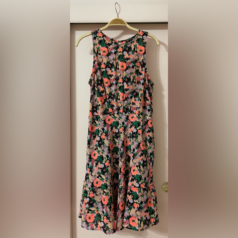 J. Crew Women's Floral Mercantile Ruched Midi Dress Size 8